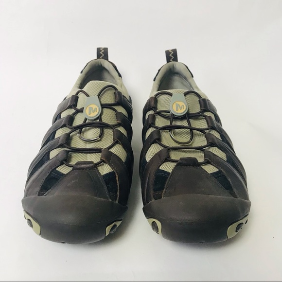 Merrell Caper Dark Earth Multi All Terrain Bungee Hiking Slip-On Shoe Sneaker 9 - Picture 2 of 13